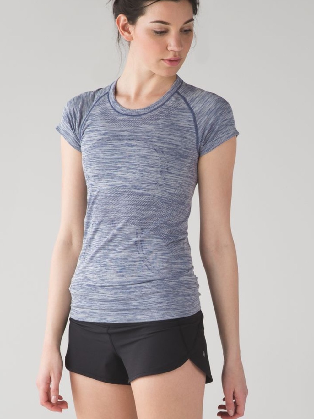 Lululemon Swiftly Tech Short Sleeve Crew Blue Sz 8